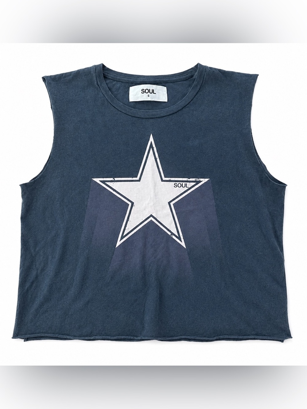 Soulcycle cropped tank 100% cotton